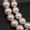 Used V342 Genuine Pearl 6.7mm Pearl SILVER Engraved Necklace Design Silver June Birthstone