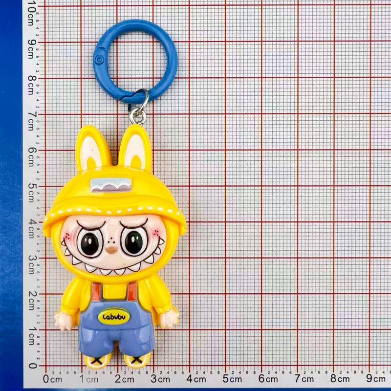 Adorable Large Labubu Cartoon Keychain Pendant for Girls' Bags & Backpacks