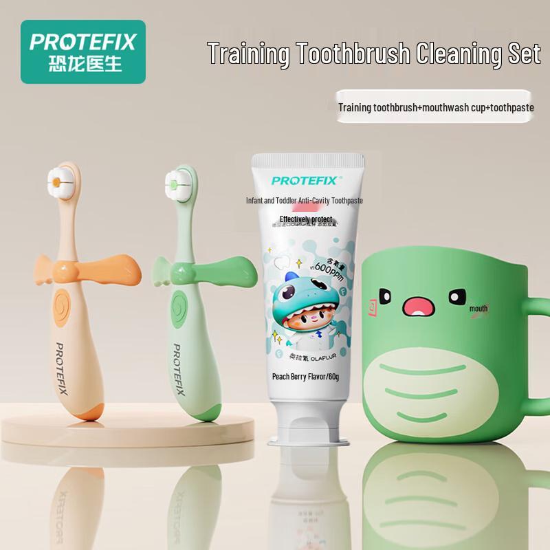 PROTEFIX Dinosaur Doctor Infant Dental Care Set