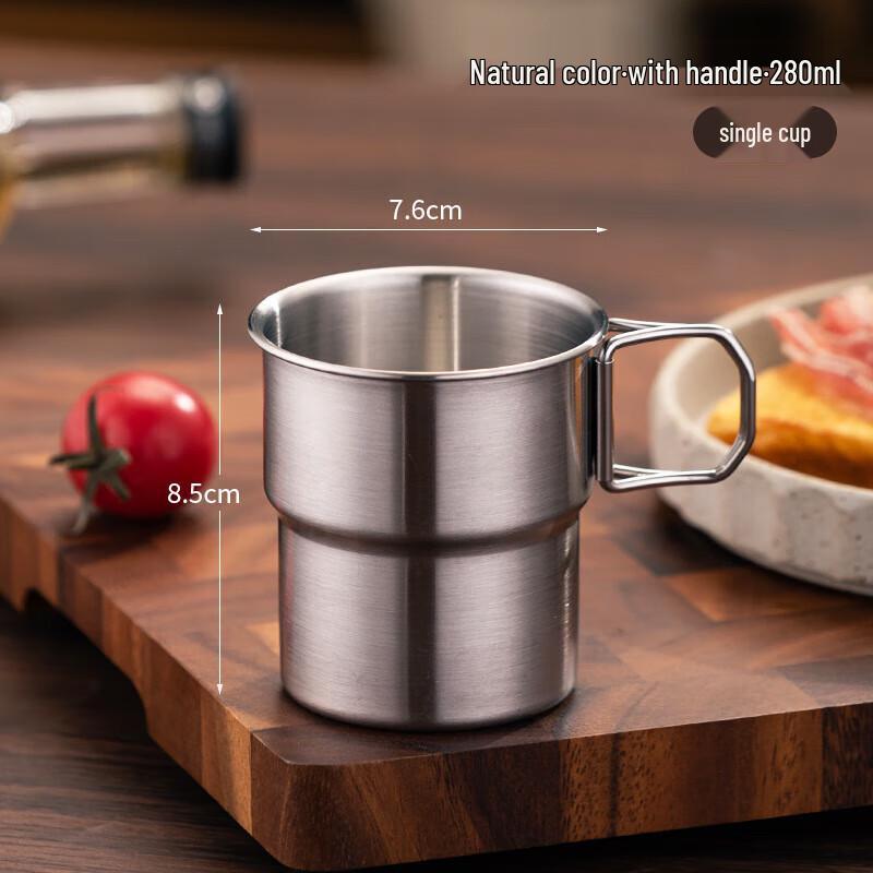 HORNED PANSY 304 Stainless Steel Camping Coffee Cups