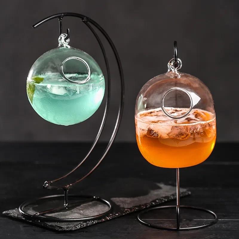 Bicchiere da Cocktail Creativo Bottiglia da Appendere Personalità da Bar Ristorante Occidentale Bicchiere da Vino Succo Acqua per Matrimonio Festa Bar