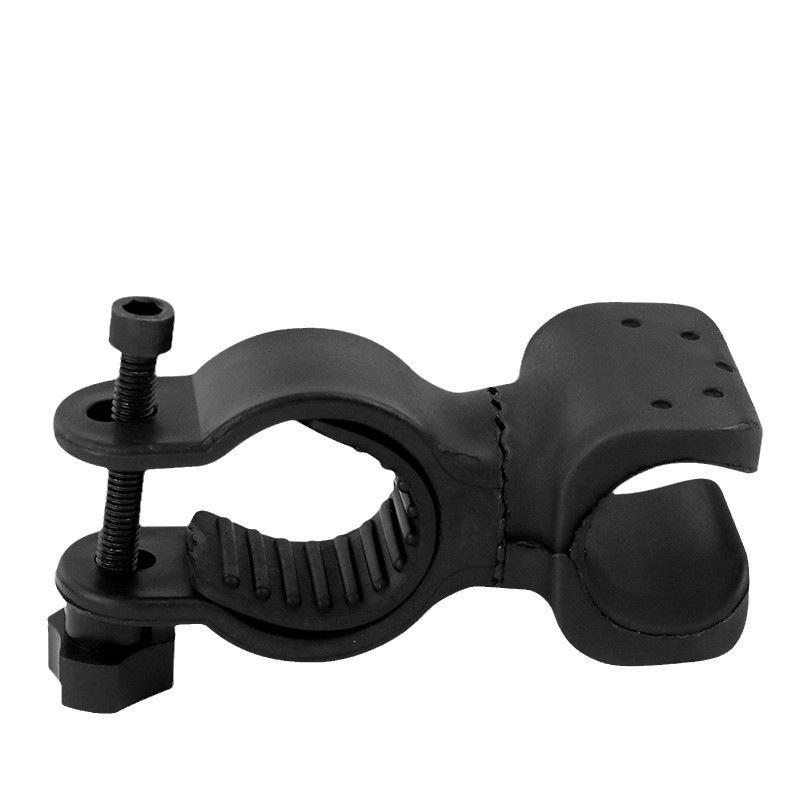 360° Rotating Bicycle Flashlight Mount - U-Shaped Clip for Outdoor Cycling