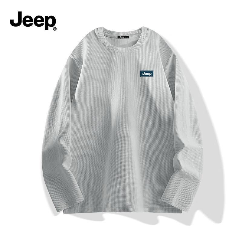 JEEP Men s Waffle Knit Long Sleeve T-Shirt M