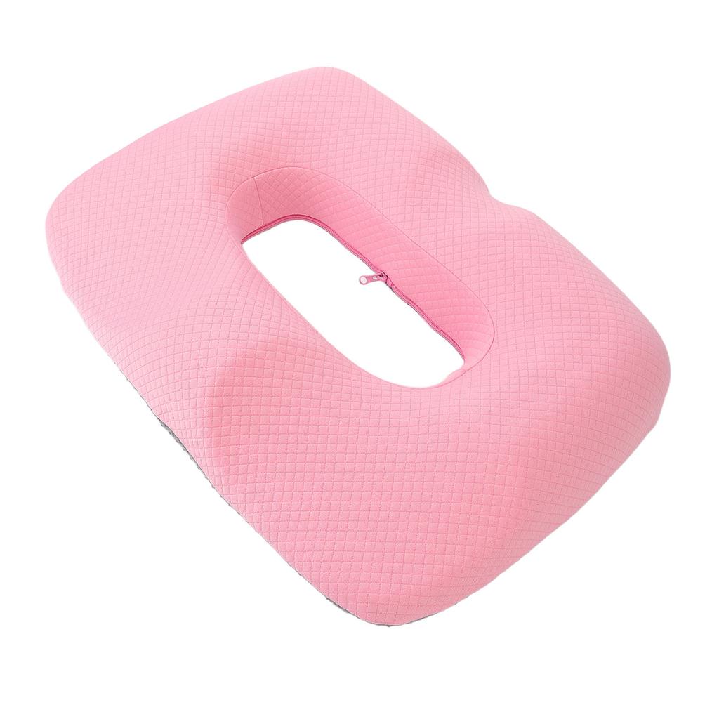 Seat Cushion Comfortable Memory Foam Breathable Versatile Hollow Seat Cushion for Office Car Home Pink