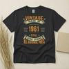 Koszulka na 65. urodziny Urodzony w 1961 roku 65 lat Prezenty Vintage Wyprodukowano w 1961 roku T-shirt