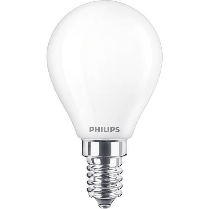 Ampoule LED - PHILIPS - Classic 76341100 - E14 - 2.2 W - Blanc Chaud - A++