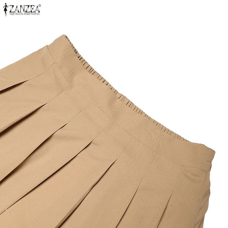 ZANZEA Bluză cu mânecă scurtă și fuste lungi pentru femei Seturi de costume casual din două piese