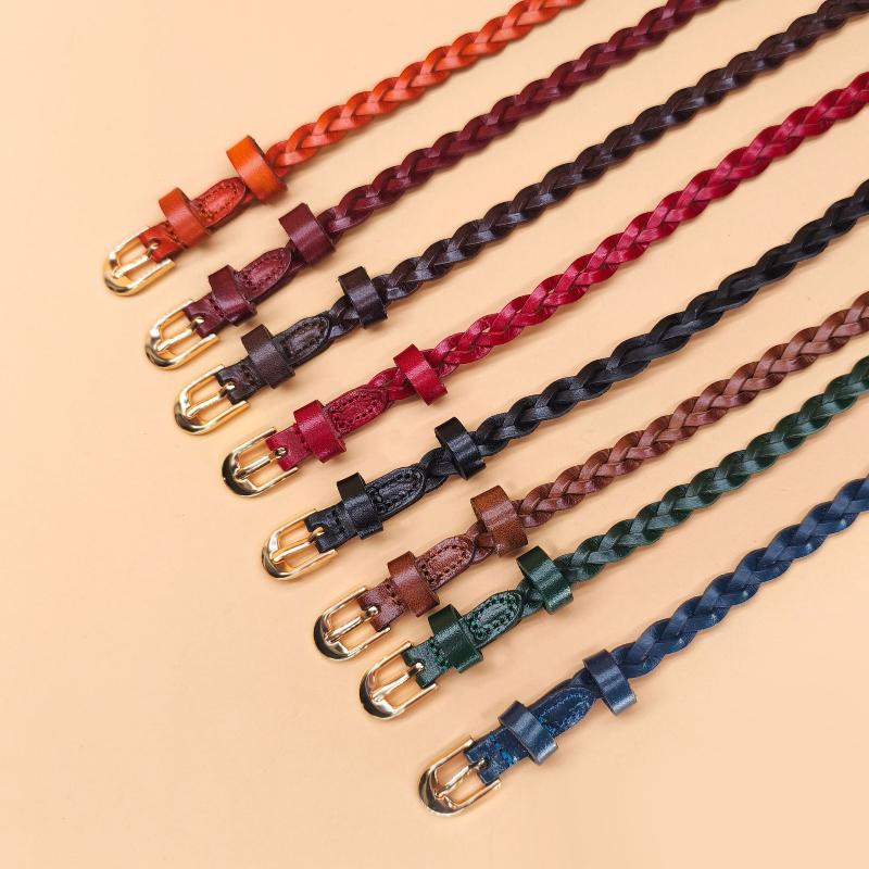 Handmade First-layer Tree Paste Bark Woven Women's Pin Buckle Belt Fashionable and Versatile Decoration