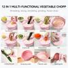 7 In 1 Multi-Functional Vegetable Chopper Carrots Potatoes Manually Cut Shred Slicer Radish Grater Kitchen Tools Vegetable Cutter
