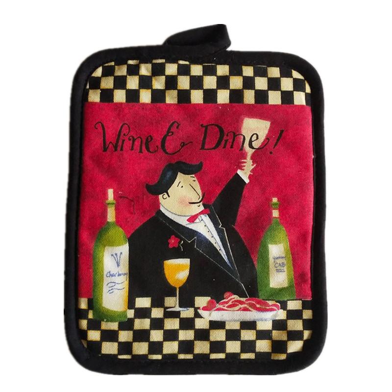 

1Pc 17x22cm Rectangle Vintage Printed Cotton Heat Resistant Potholder Pad Table Dinner Placemat 22x17cm