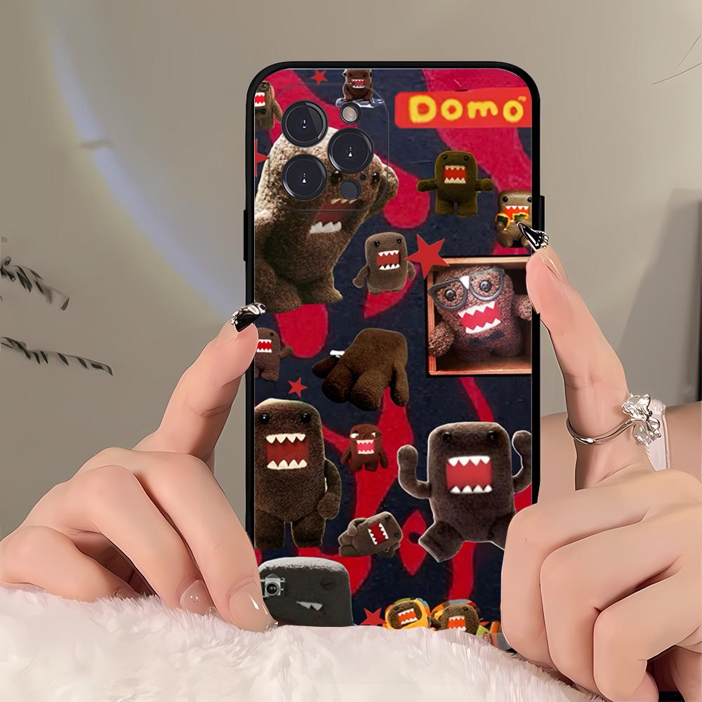 Cute Domo kun  Phone Case For iPhone 16 15 14 11 12 13 Mini Pro XS Max Cover 6 7 8 Plus X Funda Shell