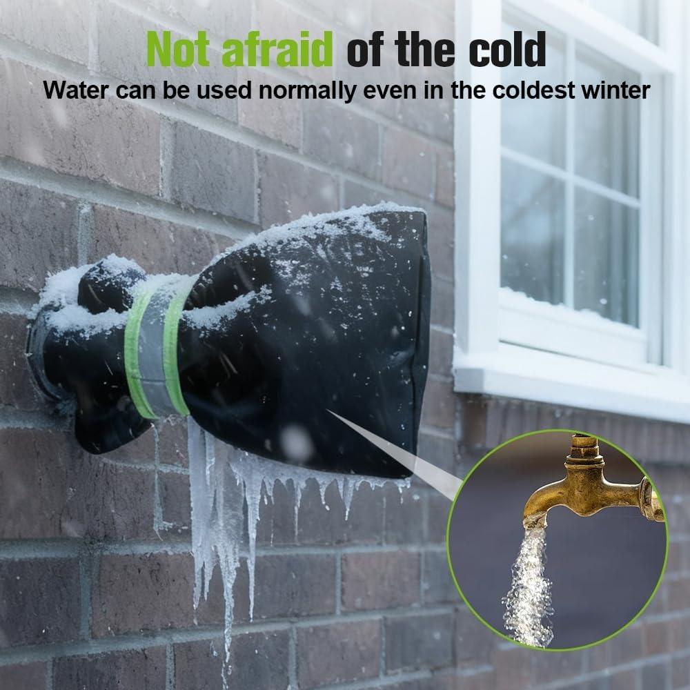 Winter Outdoor Faucet Cover, 2026 New Outdoor Faucet Frost-Proof Cover, Pipe Insulation Waterproof Protective Cap (3-Pack)