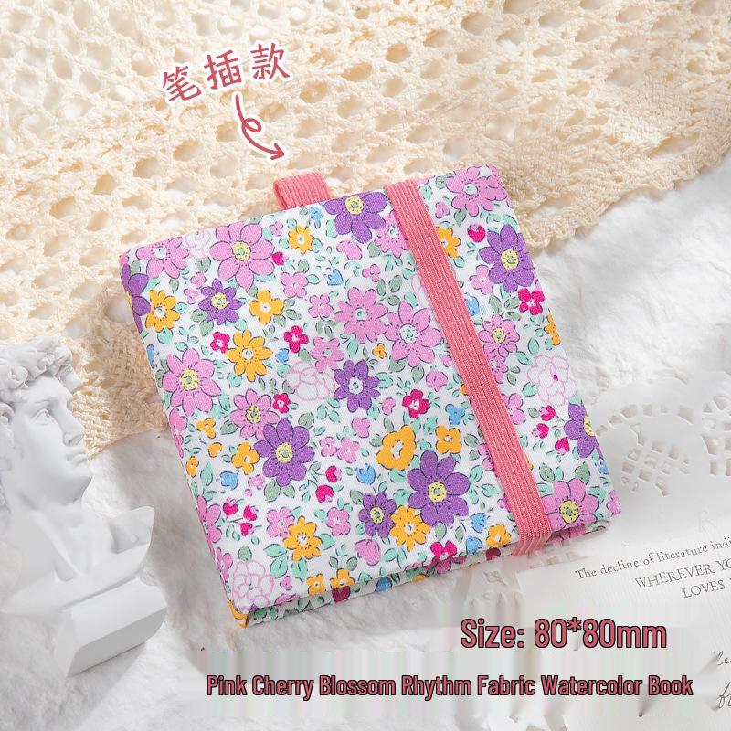 Mini Watercolor Walnut Box: Portable Travel Sketchbook & Palette