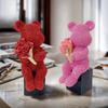 Modern Minimalist Bear Resin Figurine Home Office Decor Sculpture Living Room Entryway Gift