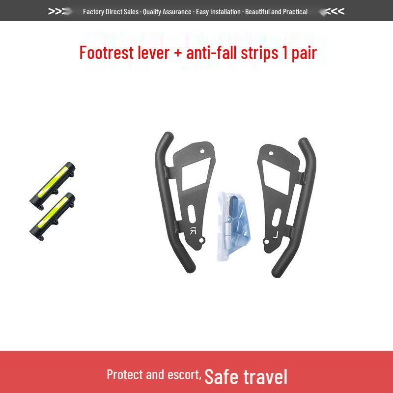 Yamaha Jog i125 Full Coverage Front & Rear Bumper, Footboard, and Exhaust Anti-Collision Protective Set