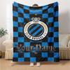 Name Custom Club Brugge Print Flannel Blanket High Quality Warm Comfortable Cover for All Seasons Perfect for Gifts Home Decor