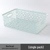 Lingerie Storage Box with Lid - Hollow Design Plastic Organizer for Bras and Underwear