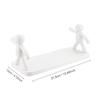 Xiaomi 2025 New Cute White Doll Bathroom Shelf No Drilling Wall Mounted Storage Rack for Cosmetics Waterproof Cute Bath Organizer