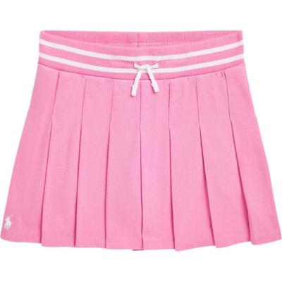 Polo Striped Pleated Knit Skirt Pants Kids Skirts Pink CWPOSHOG7620038-650