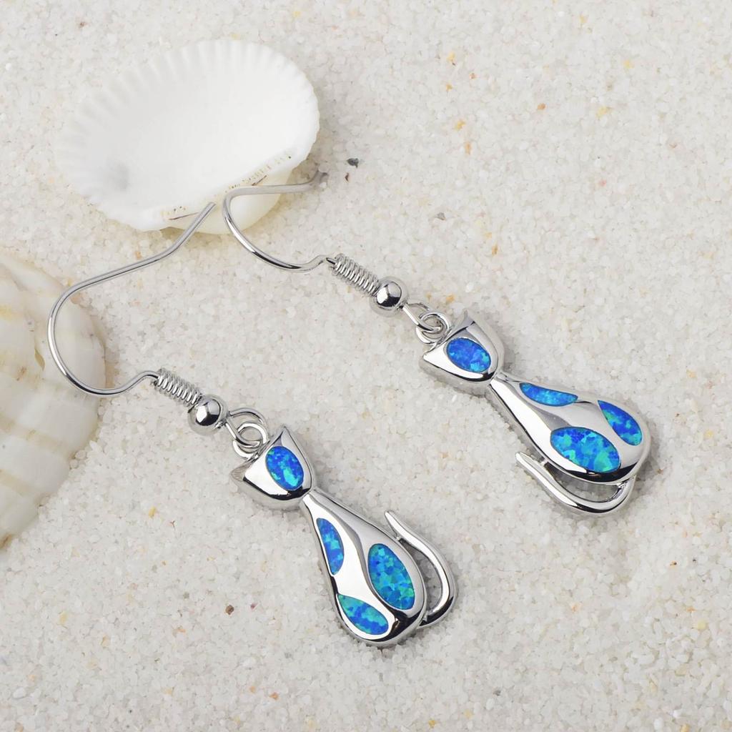 2026 Kitten Earrings Fashionable and Trendy Exquisite Inlaid Zircon Jewelry Earrings