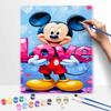 Disney Mickey Mouse Love Heart Oil Painting Handmade Painting Kit Diy Home Room Decoration Gift