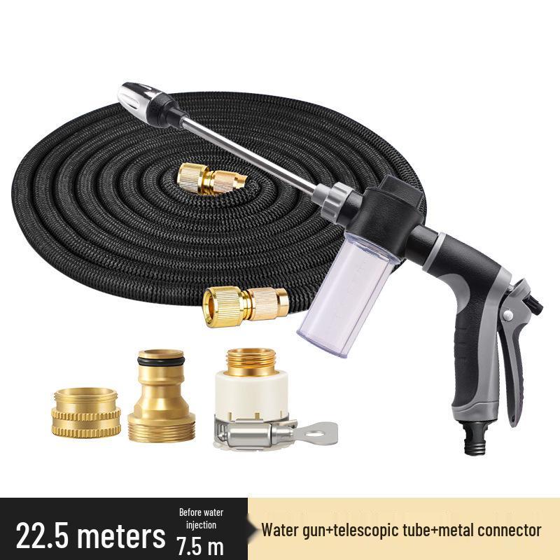 Superstark Explosionsgeschützt Einziehbarer Wasserschlauch mit Hochdruck-Spritzpistole für Autowäsche & Gartenarbeit