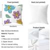 Line Flowers Cushion Cover Soft Decorative Pillow Case Suitable For Bedroom Sofa Car Travel Use