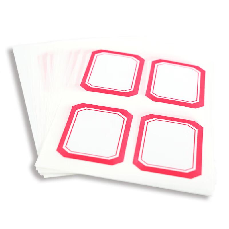 

M&G Red Frame Self-Adhesive Label Stickers