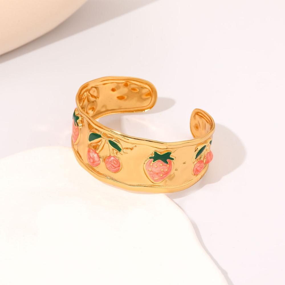 Open Drip Oil Enamel Bracelet Ethnic Women s Hand Bracelet Classic Vintage Cloisonne Bangle  Woman розовый