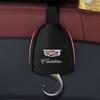 Leather Car Seat Back Hooks Portable Hanging Bag Rack For Cadillac XT5 XTS CTS BLS SLS DTS SRX Escalade Tiburon Deville