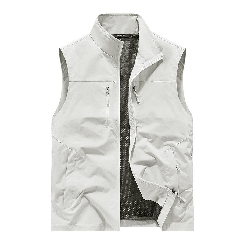 Outdoor QuickDrying Vest Men'S Spring, Summer And Autumn MultiPocket Thin Tooling Vest Vest Vest Vest Casual Jacket
