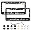 Goth License Plate Frame Novelty Personalized Car Tag Halloween Steering Wheel Covers Witchy License Plate Cover 2 Holes For US Standard Vehicles