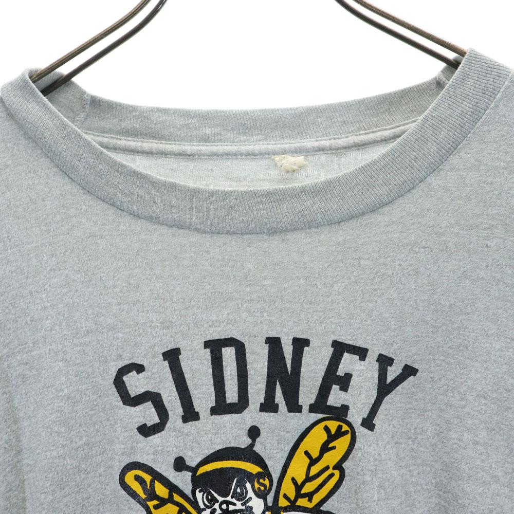 SCREEN STARS 80s 90s Old Print Short sleeve T-shirt XXL Gray Biggs Men's Used