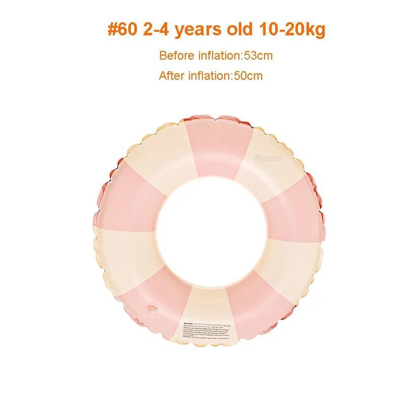 

Rooxin Donut Swimming Ring Inflatable Pool Float for Teen Kids Swimming Circle Baby Swim Tube Water Play Swimming Pool Float світло-сірого кольору