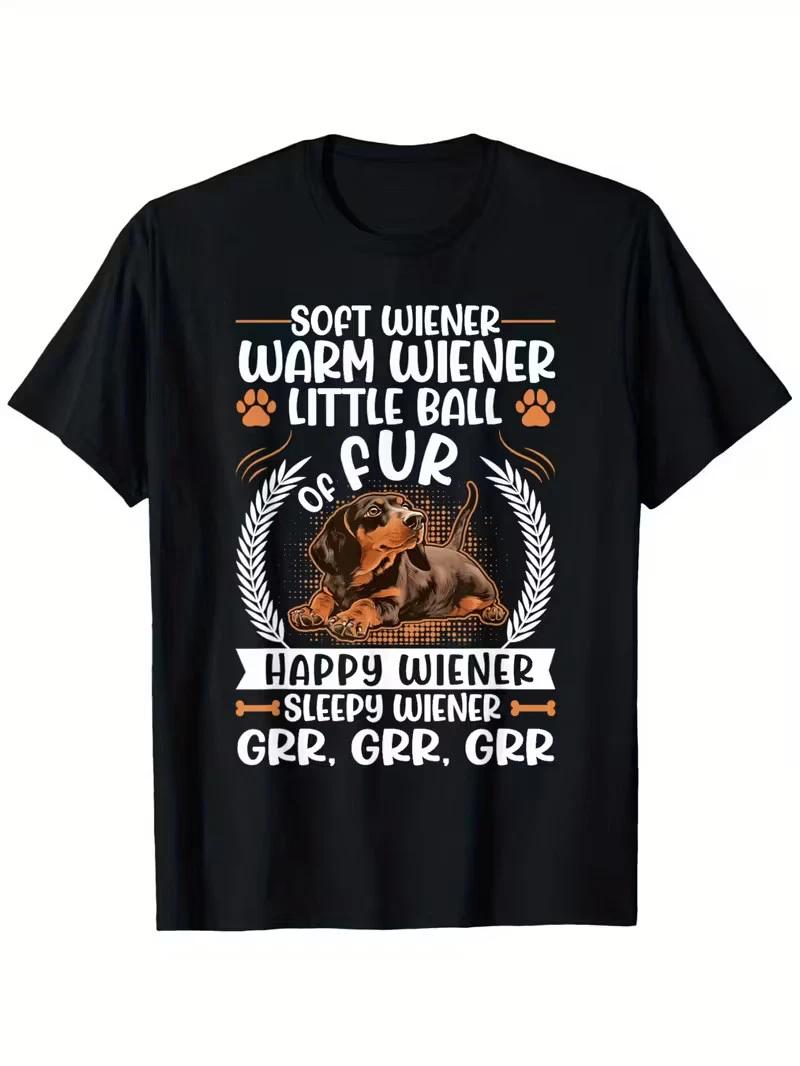 Dachshund Soft Wiener Warm Wiener Weiner Doxie Dog Lover T-Shirt International P XS