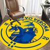 Chievo Verona Knight Horse Silhouette Crest Circular Area Rug Serie A Football Round Floor Carpet Sports Fan Living Room Bedroom Home Decor Mat