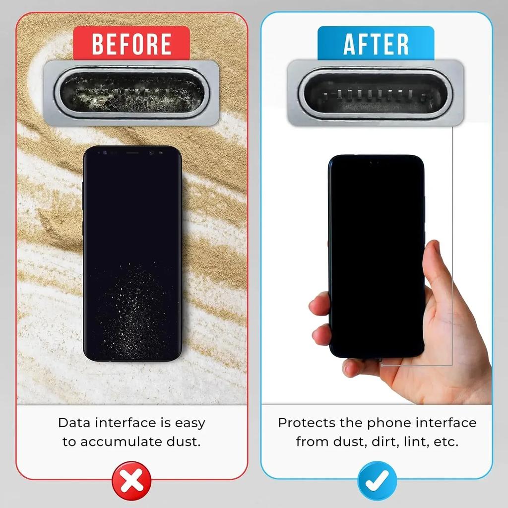 10/1PCCS Type-C Dust Plug USB Charging Port Protector Silicone Anti-dust Plug Cover Cap for Samsung Huawei Xiaomi Phone Dustplug