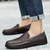 2025 High Quality Men's Leather Shoes Soft Sole Wear-Resistant Casual Shoes Comfortable Slip-On Business Formal Shoes Loafers