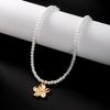 Fashion Romantic 5 Petal Flower Pendant Necklace for Women Delicate Gold Color Floral Chain Perfect Valentine Jewelry Gift
