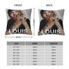 Louis Tomlinsons Singer Kissenbezug Bedruckter Polyester-Kissenbezug Dekorative Kissenhülle Sitzbezug mit Reißverschluss 45*45cm