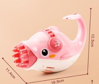 Children'S Ten Hole Dolphin Bubble Machine Electric Handheld Gatling Blow Bubble Gun Popular Toy For Boys And Girls