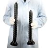 Black Extra Long PVC Anal Beads Spiral Butt Plug Dildo Expander Adult Sex Toy Fisting Realistic Penis BDSM