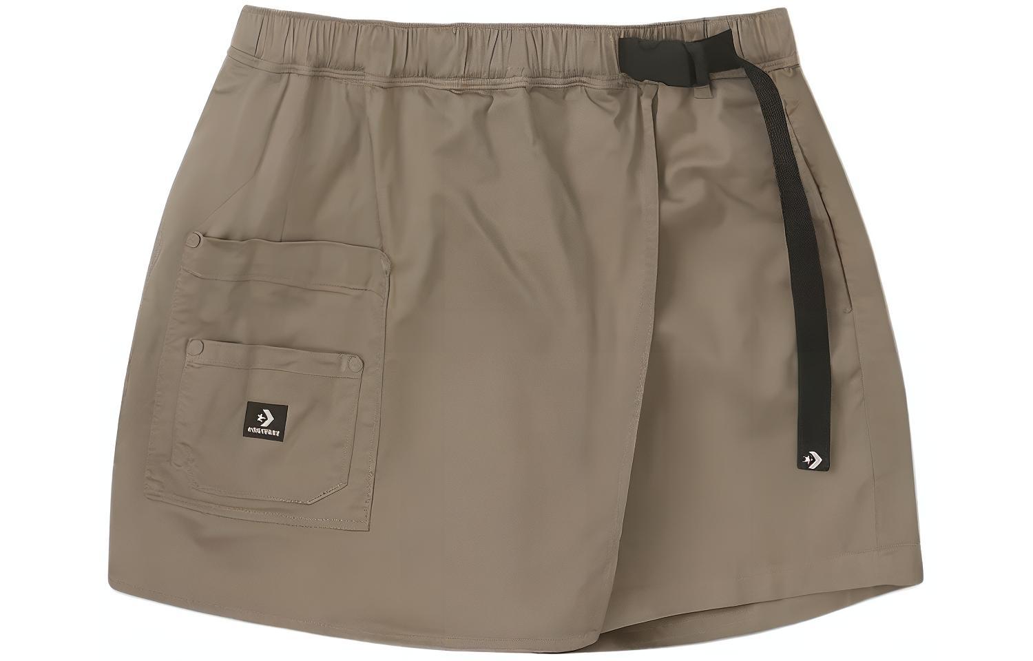 Converse Woven Festival Casual Shorts Women s Brown 10026396-A01 L