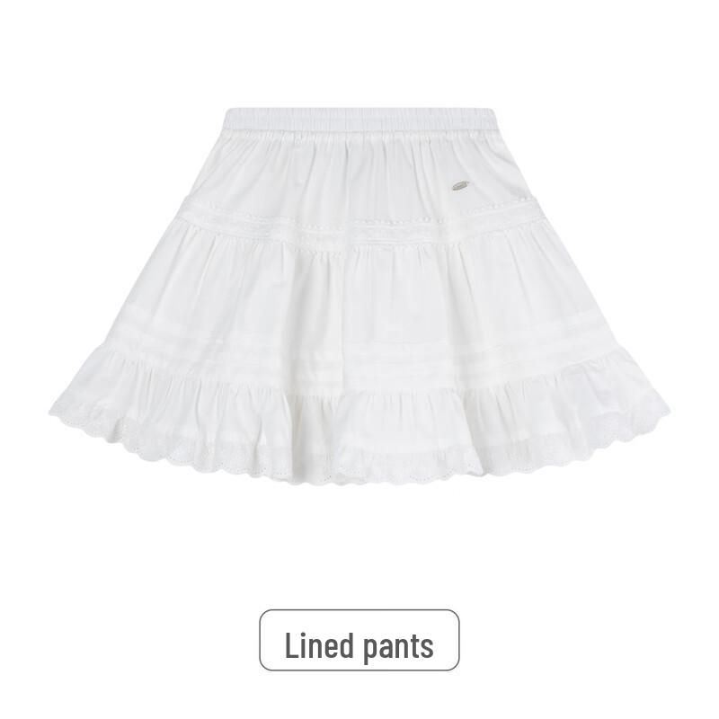 Mucmukn Sweet Cake Tencel Lyocell Cotton Tiered Skirt for Girls