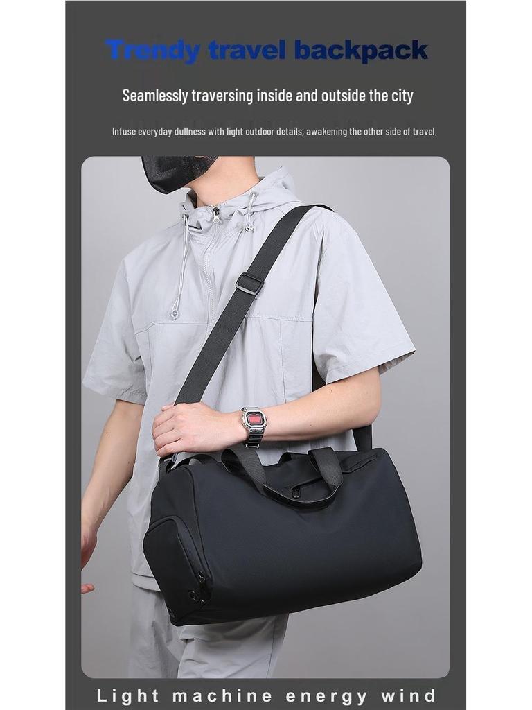 Borsa a tracolla leggera per viaggi e sport con separazione umido/secco