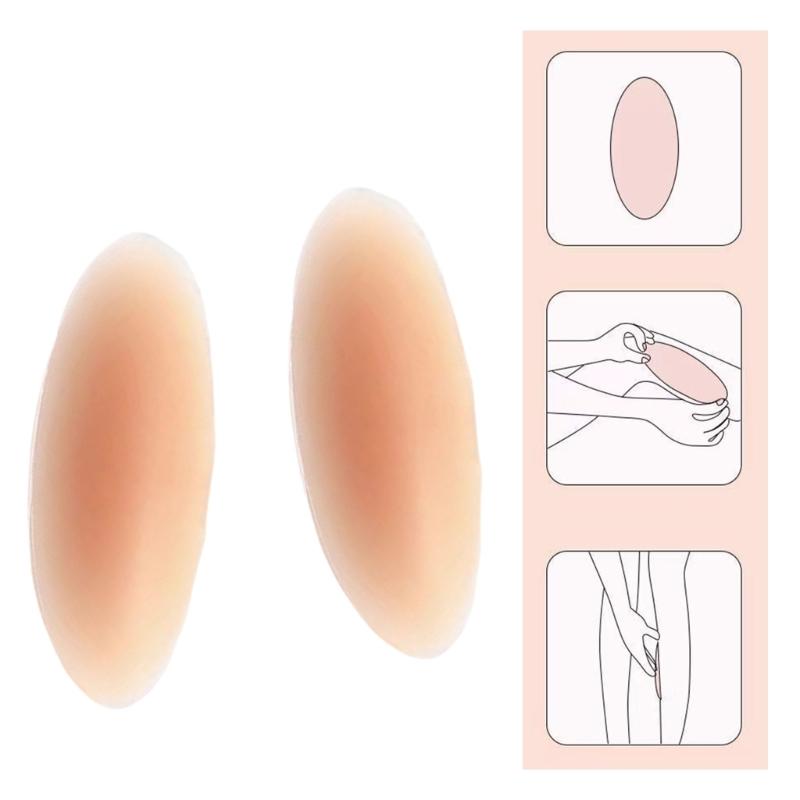2Pcs Silicone Adhesive Calf Pads for Leg Shaping and Correction Invisible Soft Leg Patches for Crooked or Thin Legs