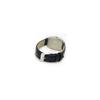 Alessandra Olla Women's Watch Flower Dial Barrel Case Leather Band Quartz AO-4850-SVBK