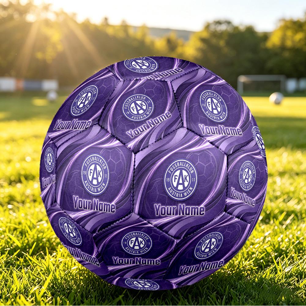 Personalized Size 5 Football Austria Wien FC Pattern Outdoor Game Sports Ball Gift