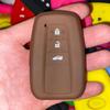 silicone car key cover case for toyota Camry new Prado Avalon Remote Fob Cover 3 Button 2017 2018 2019