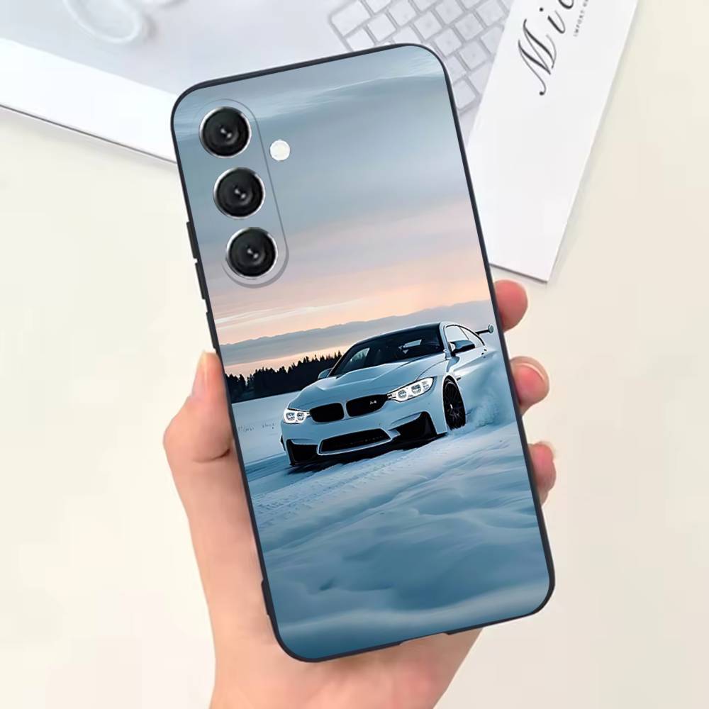 Black White for B-BMW Phone Case For Samsung Galaxy A13,A21s,A22,A31,A32,A52,A53,A71,A80,Soft Black Shell